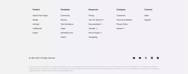 Jitter ·  A fast and simple motion design tool on the web - Landing design inspiration