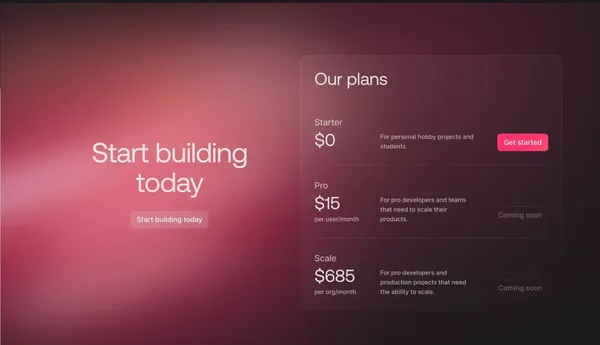 Appwrite - Build like a team of hundreds - Landing design inspiration