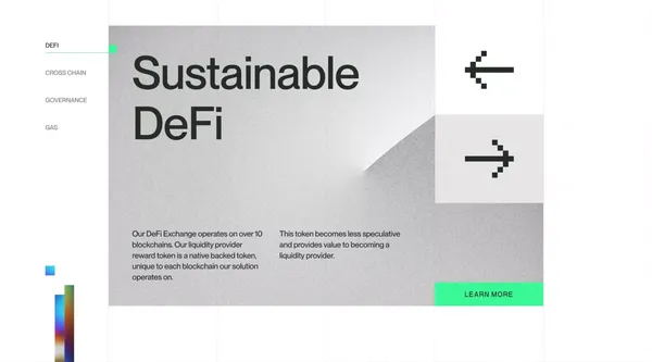 Unifi Protocol → Blockchain Solutions - Landing design inspiration
