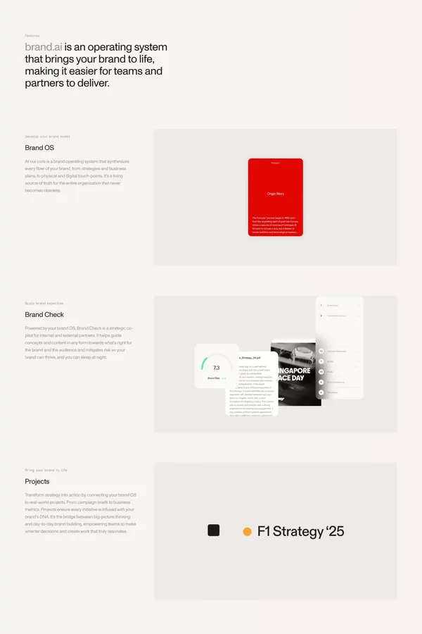 brand.ai | your brand OS - Landing design inspiration