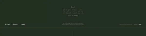 IZZA Marrakech - Landing design inspiration