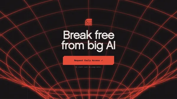 Rig - Local-First AI Coding Assistant - Landing design inspiration