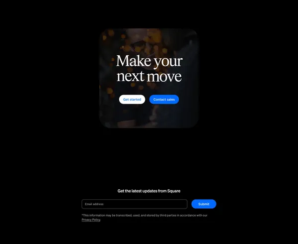 Power your entire business | Square - Landing design inspiration