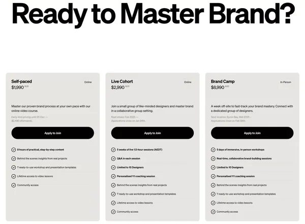 Brand Process Playbook by For Good Design Lab - Landing design inspiration