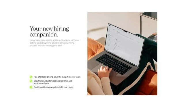 Wittl • Make hiring a wittl more human - Landing design inspiration