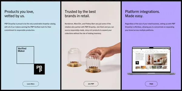 Powered by People | Sustainable Dropship Catalogue - Landing design inspiration