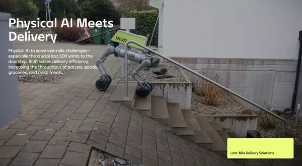 RIVR - Landing design inspiration