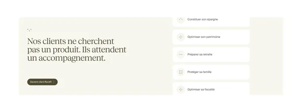 RockFi - La nouvelle gestion privée - Landing design inspiration