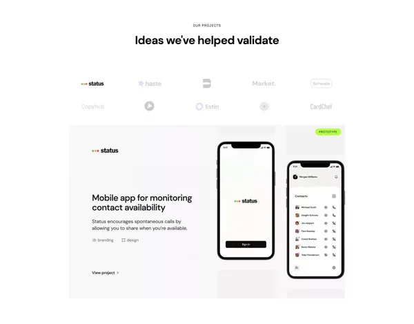 Simple Suite - We craft minimum viable SaaS products - Landing design inspiration