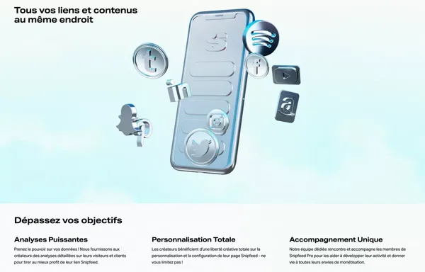 Homepage - Snipfeed - Landing design inspiration