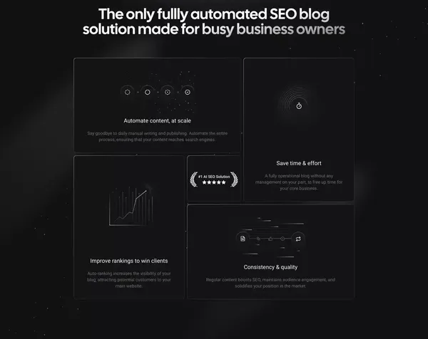 Satellitor: Launch SEO blogs on autopilot, that bring traffic - Landing design inspiration