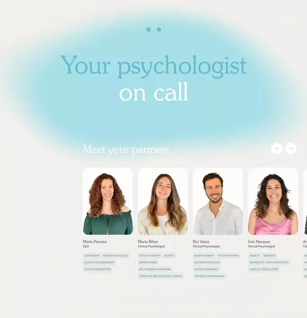 MindPartner — for your company's mental health - Landing design inspiration