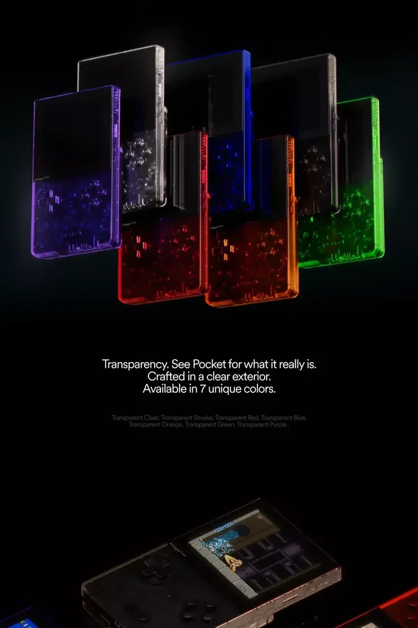 Pocket Transparent - Analogue - Landing design inspiration