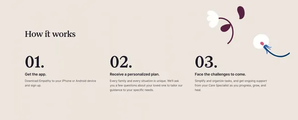 Support for Loss | Empathy - Landing design inspiration