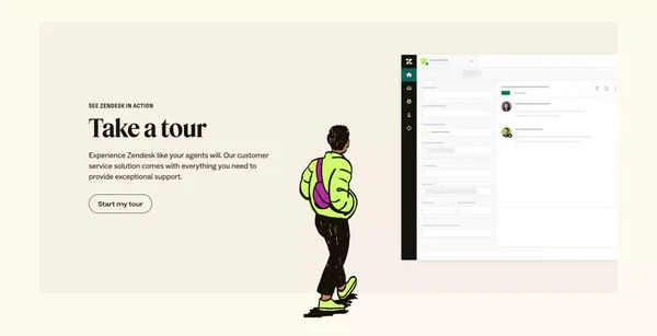 Zendesk - Landing design inspiration