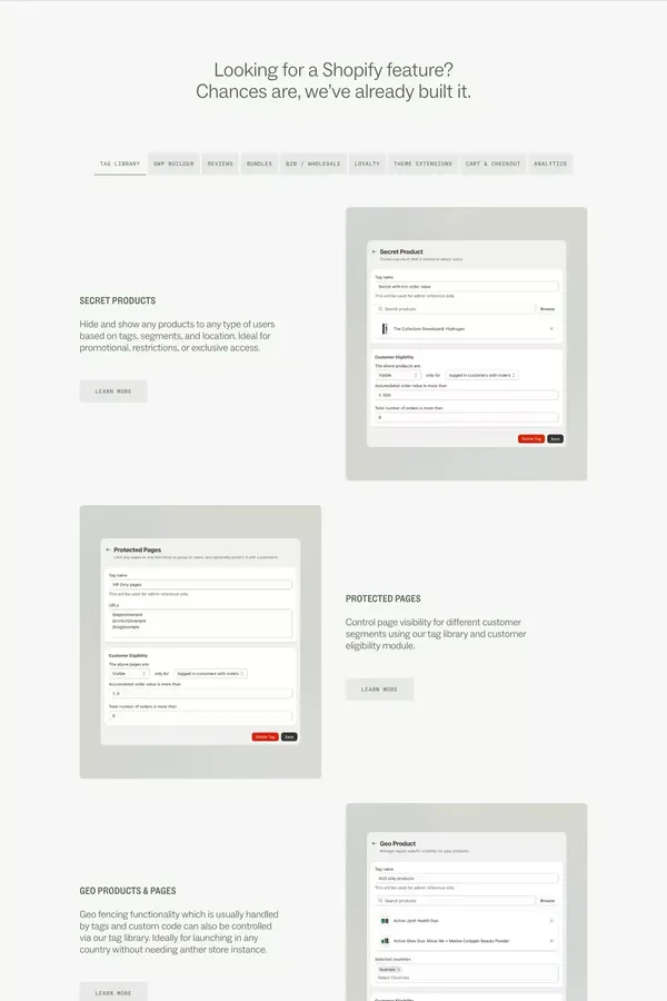 Roadmap | The first ROI-driven Toolkit for Shopify brands. - Landing design inspiration