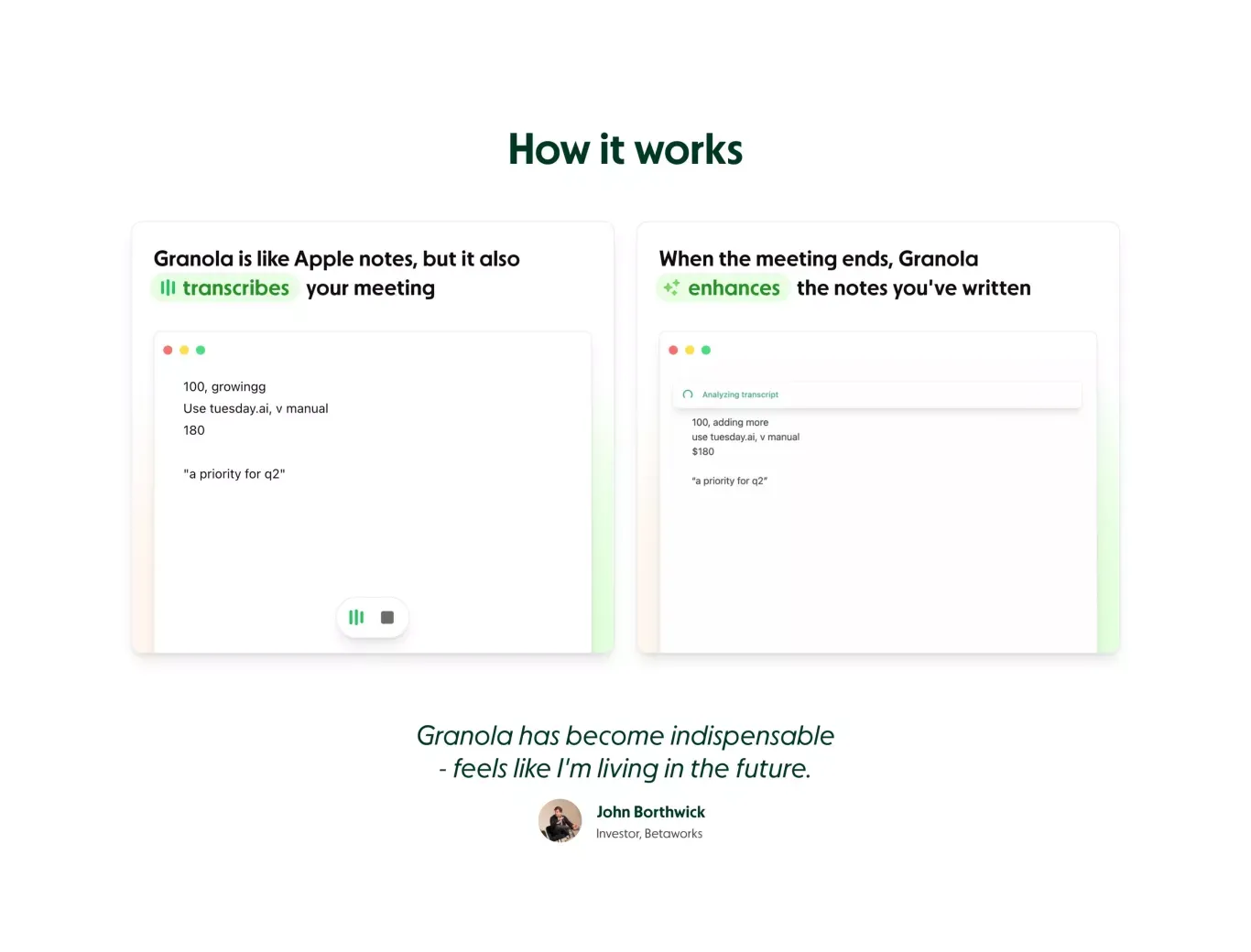 How it works