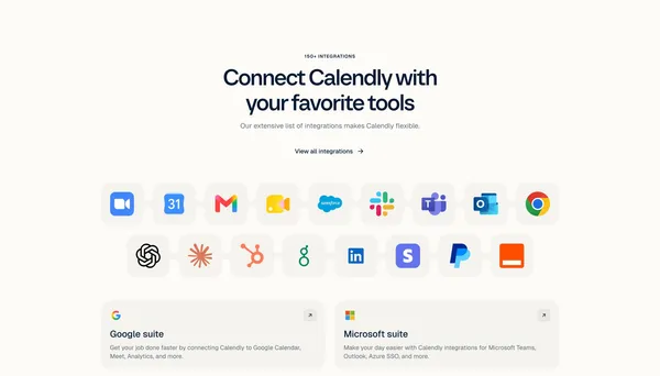 Meeting Scheduling Software and AI Meeting Tools | Calendly - Landing design inspiration