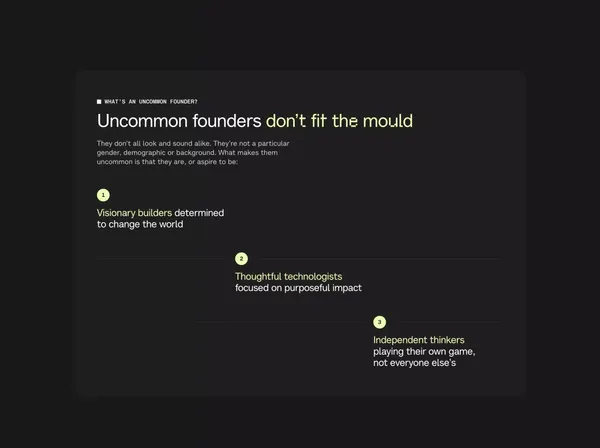 The Uncommon Founder Â· Coach and advisor - Landing design inspiration