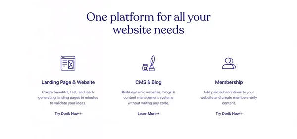 Dorik - Build Beautiful Websites Without Code! - Landing design inspiration