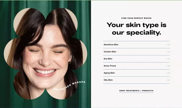 Chicago Medical Spa & Skincare | SpaDerma Medspa | Facials & Laser - Landing design inspiration