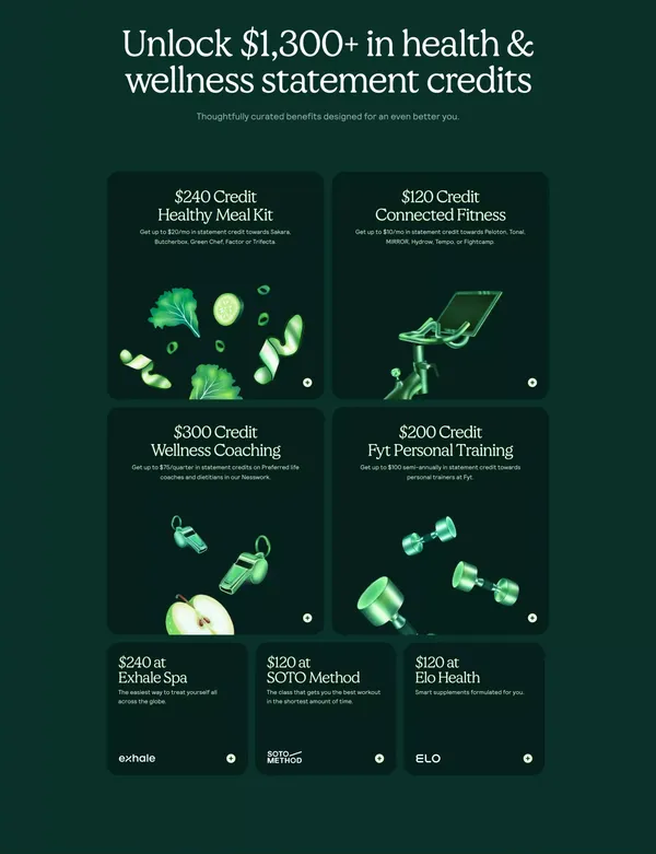 Ness: The Card That Keeps You Healthy - Landing design inspiration
