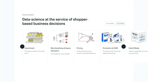 Drive smarter business decisions through AI - In The Memory - Landing design inspiration