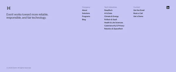 Everit – Strategic Partner for Startups Going to Market - Landing design inspiration