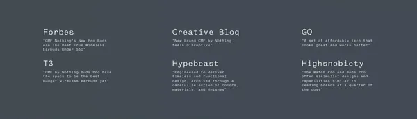 CMF by Nothing (Global) - CMF Intl - Landing design inspiration