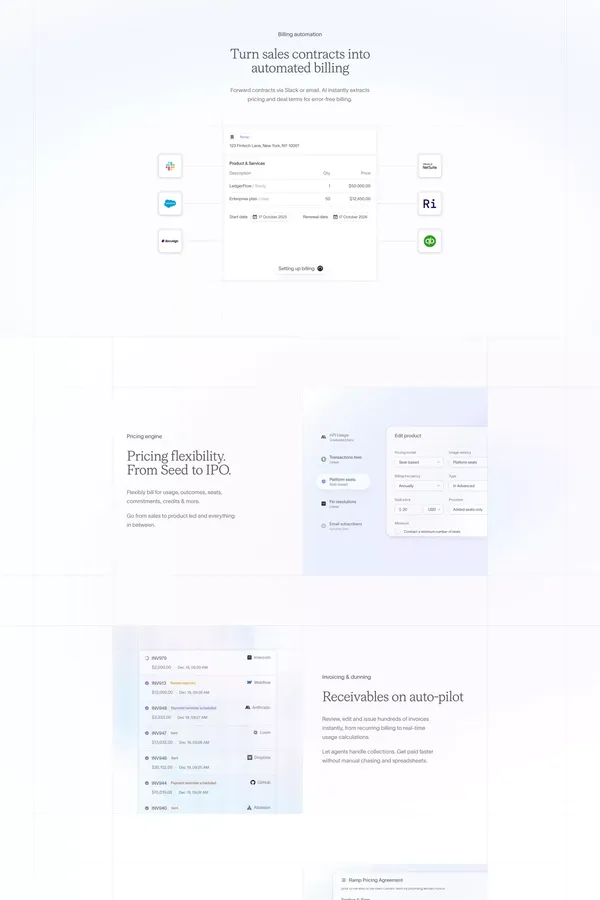 Sequence - Landing design inspiration