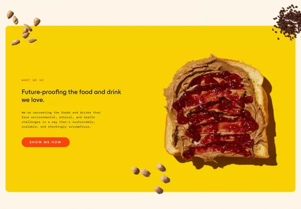 Voyage Foods | Future-proofing your favorite food and drink - Landing design inspiration