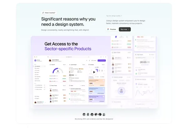 AlignUI Design System BETA - The Design System You Need - Landing design inspiration