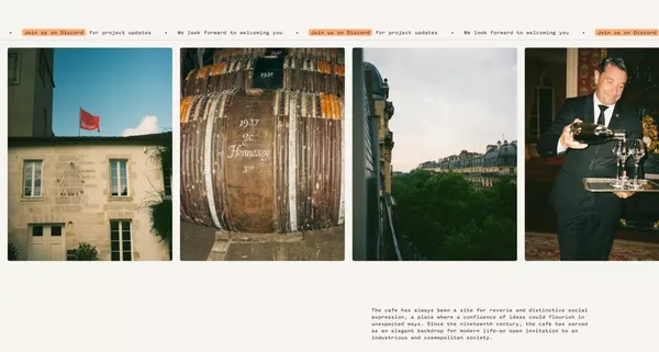 Café Eleven - Landing design inspiration