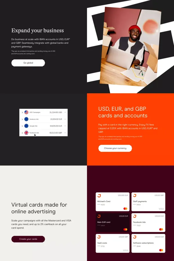Juni | FinTech - Financial Services for Ecommerce Businesses - Landing design inspiration