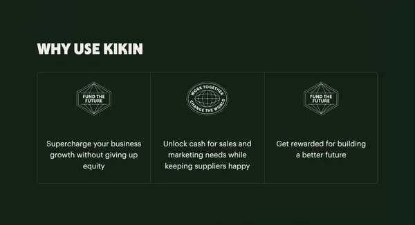 Kikin Finance - Landing design inspiration