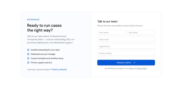 Avikto — Case Management for Regulated Teams - Landing design inspiration
