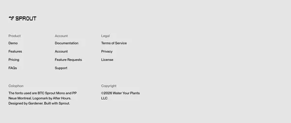 Sprout - Landing design inspiration