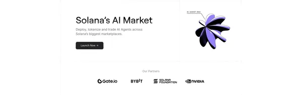 The AI Market on Solana | Tars AI - Landing design inspiration