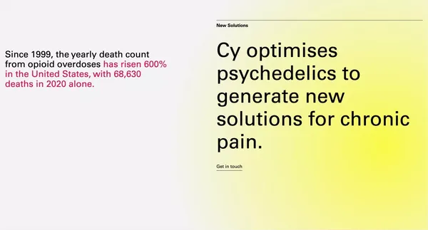 Cy Biopharma - Landing design inspiration