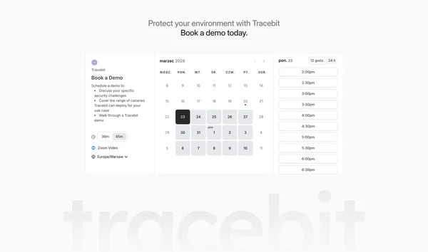 Tracebit | The answer to Assume Breach - Landing design inspiration