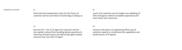 Pioneer by Fin | A summit for AI customer service leaders - Landing design inspiration