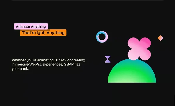 GSAP - Landing design inspiration
