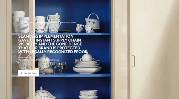 O-KEY | Unclonable Product Authentication, Traceability & Anti-Counterfeit Tech - Landing design inspiration