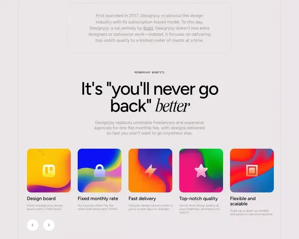 Designjoy - Design as a Subscription - Landing design inspiration