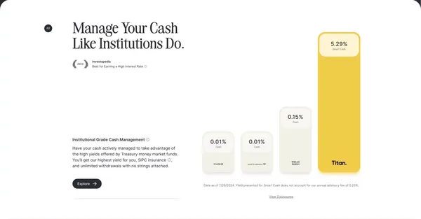 Titan - Track Your Wealth. Trade. Invest. - Landing design inspiration