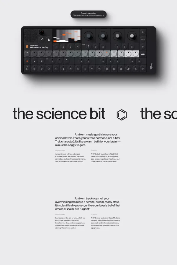 Midlife Engineering - Sound therapy for a harmonious mind - Other design inspiration
