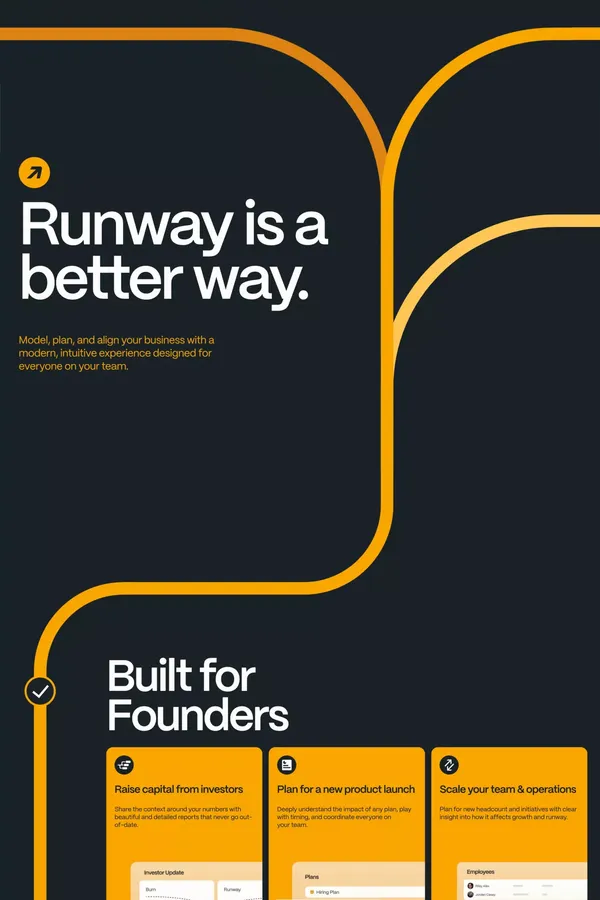 Runway Financial - Landing design inspiration