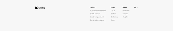 Dialog | The AI shopping agent that boosts your sales - Landing design inspiration