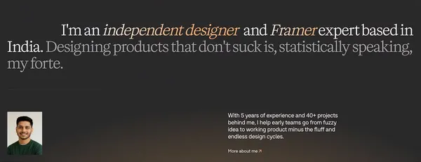 Harsh Shah - Portfolio design inspiration