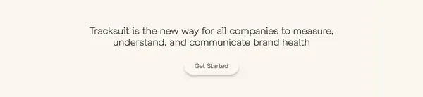 Tracksuit | Measure Brand Health in One Dashboard - Landing design inspiration